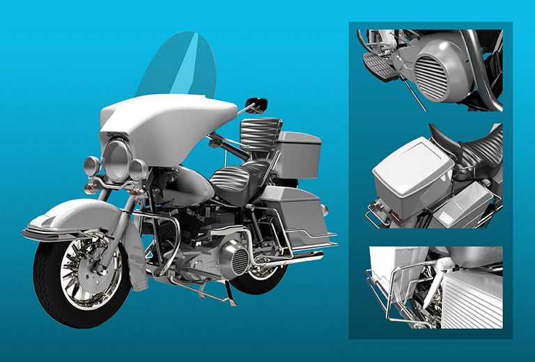 PTC大賽佳作作品：哈雷機車FLH Electra-Glide