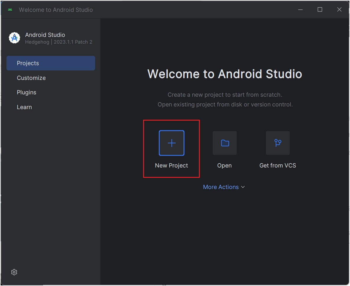 Android studio教學 - 建立新專案