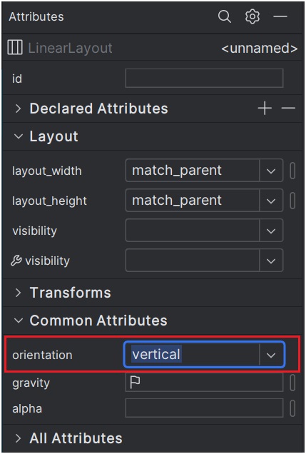 Android studio OpenAI文生圖專案教學 - 使元件垂直排列