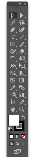 Adobe Illustrator工具列。