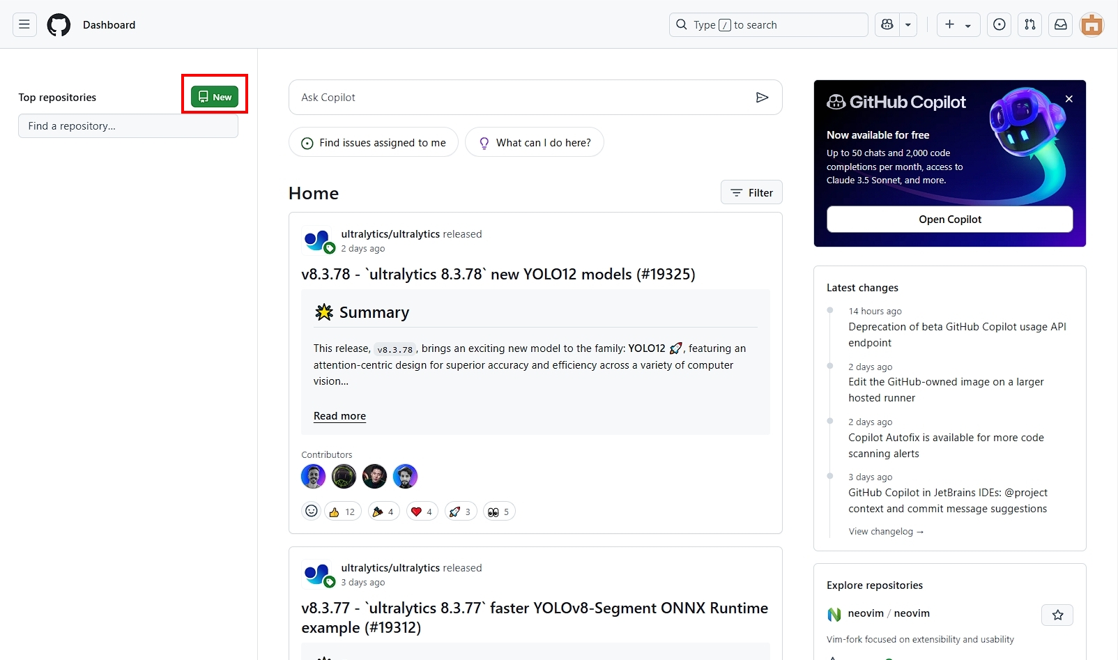 GitHub 教學：創建新的儲存庫（Repository）-1