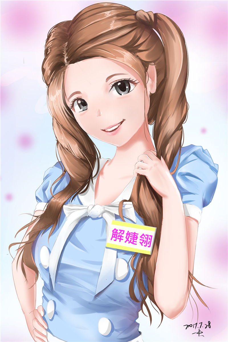 日系風格插畫-藝人解婕翎｜巨匠電腦學員作品