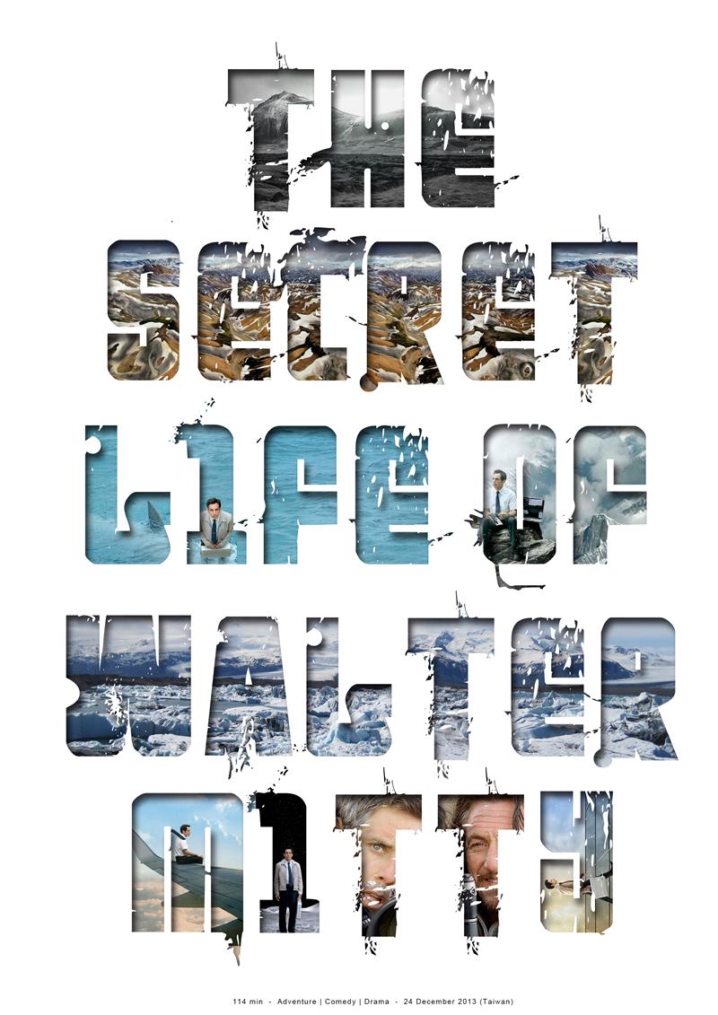 The-Secret-Life-of-Walter-Mitty電影海報｜巨匠電腦學員作品