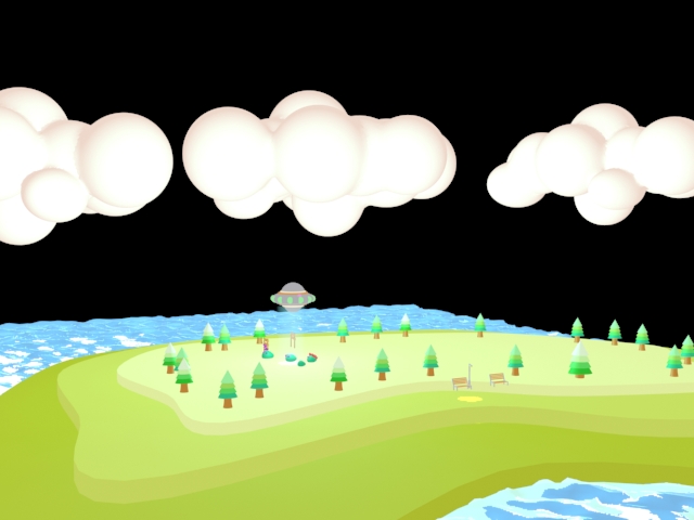 飛碟小場景｜巨匠電腦學員作品