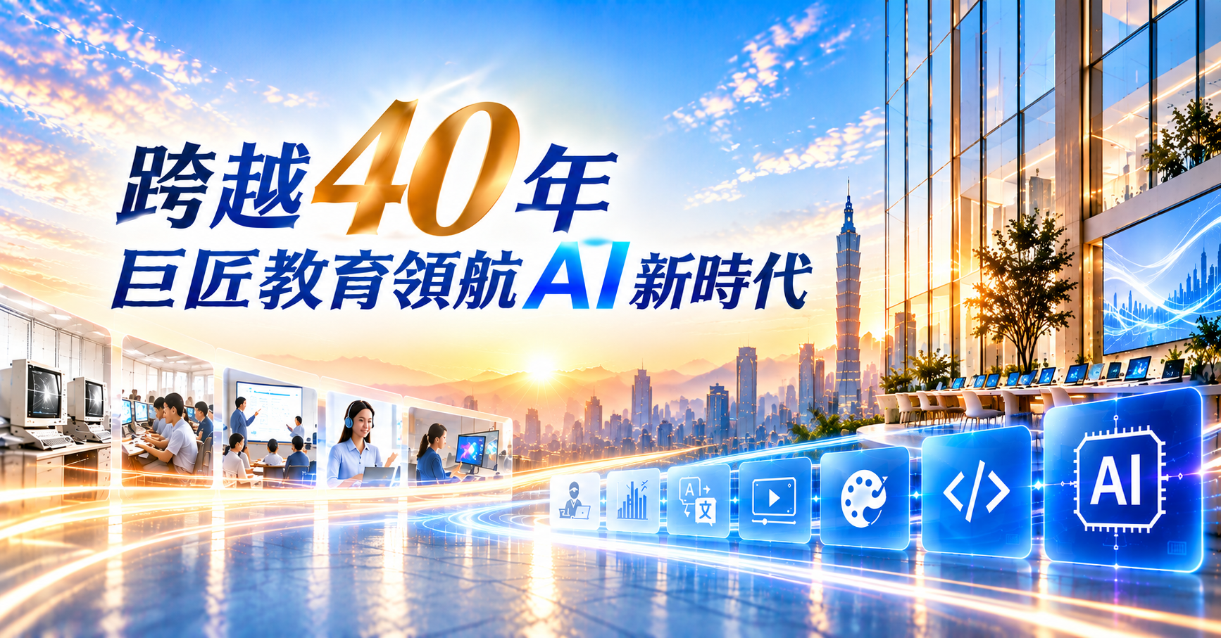 跨越40，巨匠教育領航AI新時代