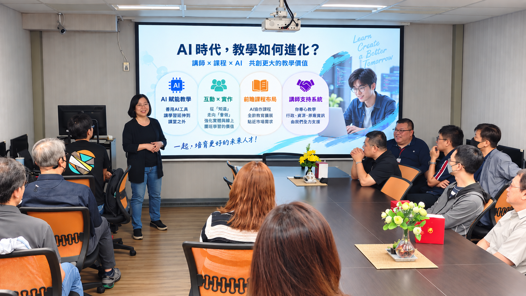 課研主管分享 AI 趨勢與布局，深化 AI 融入教學應用